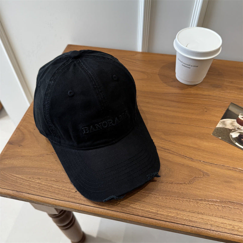 Herren Distressed Fabric Baseball Cap Brehn
