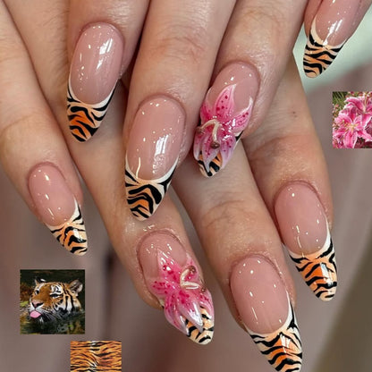 Künstlerisches Stiletto-Nageldesign Brehn