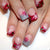 Saisonale Schneeflocken-Nagelkunst-Wraps Brehn