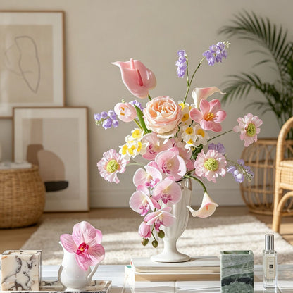 Elegantes Faux-Blumenstrauß-Mittelstück