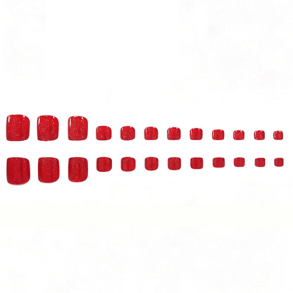 Stylisches Glitzer-Fußnagelkunst Brehn