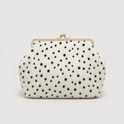 Polka Dot Fell Handtasche