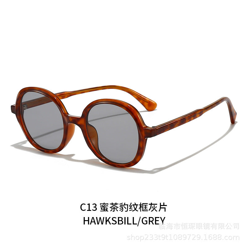 Damen modische Sonnenbrille mit stylischer runder Form Brehn