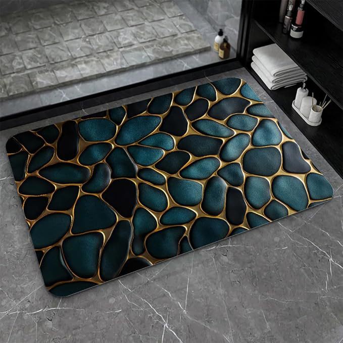 Stylische Wasserabweisende Badematte Brehn