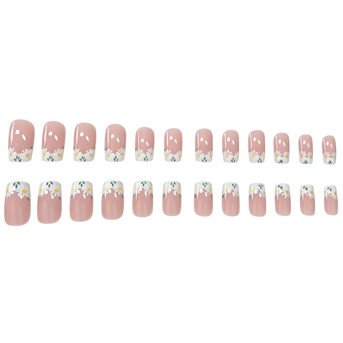 Florale Französische Tipp Nagelverlängerungen Brehn 1789915351