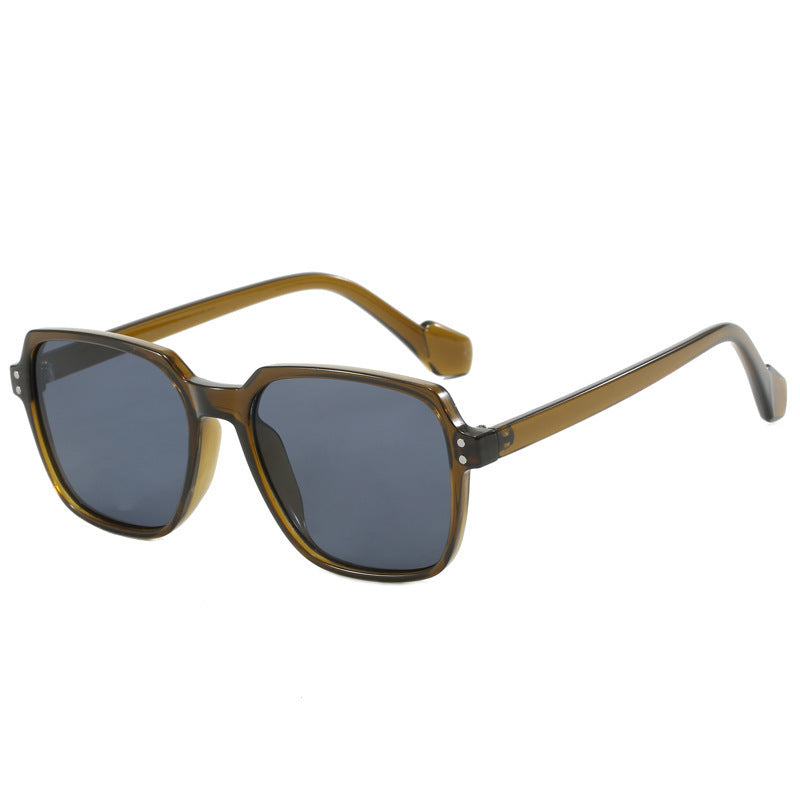 Damen modische Sonnenbrille mit kräftigen, rechteckigen Gläsern Brehn