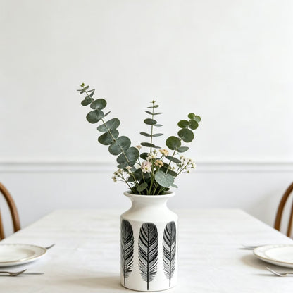 Dekorative Feder Druck Vase Brehn