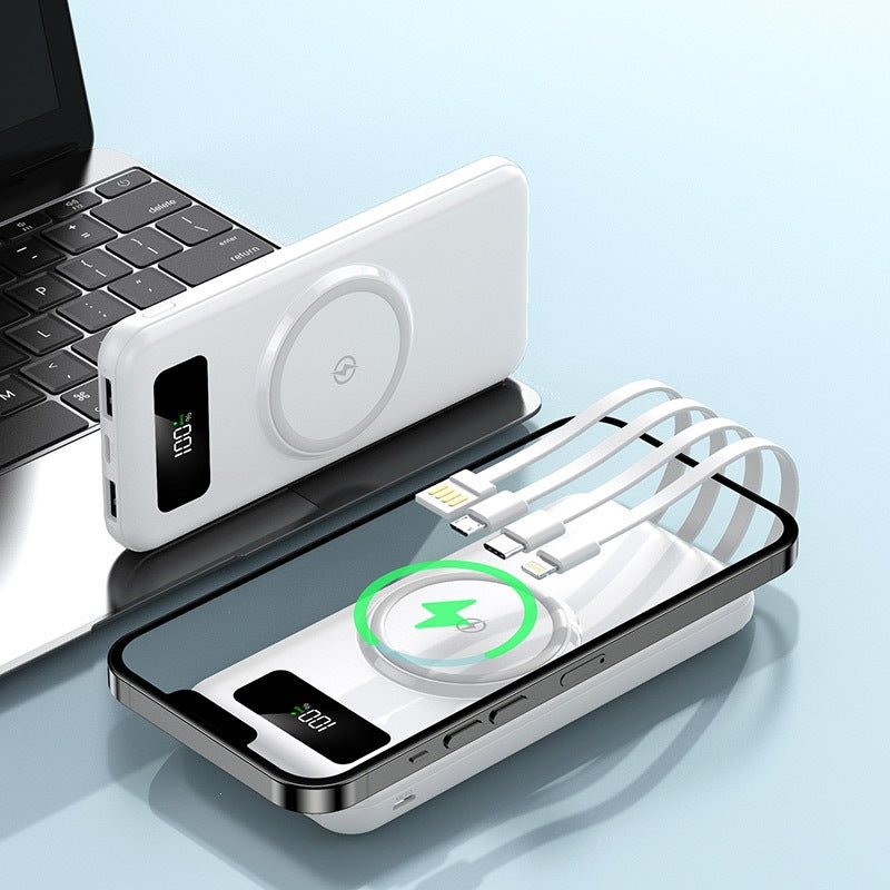 Powerbank mit kabelloser Ladefunktion von Brehn