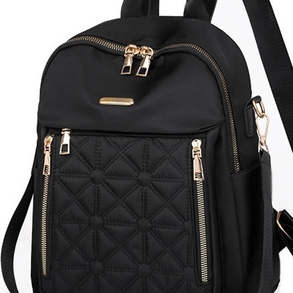Damen gesteppter Mehrfachtaschen Rucksack Brehn