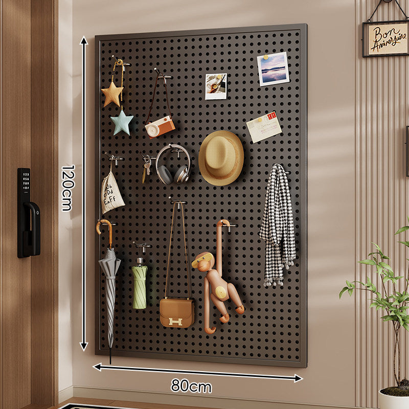 Wandanag perforiertes Lochboard-Organizer-Panel Großes Quadrat mit modularen Haken und Zubehör