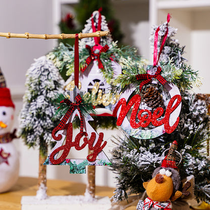 Dekoratives Holzschild mit Weihnachtsbotschaft Brehn