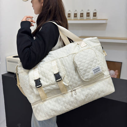 Premium gesteppte Wochenend-Duffel-Tasche