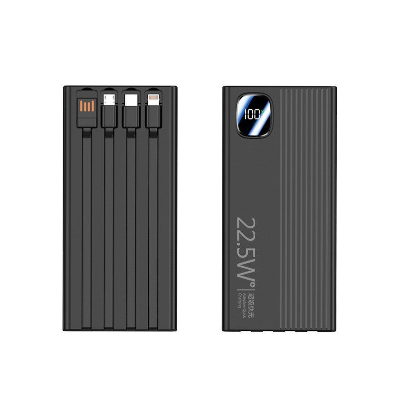 Tragbare Powerbank mit Hochmoderner Schnellladefunktion und Digitaler Anzeige Brehn