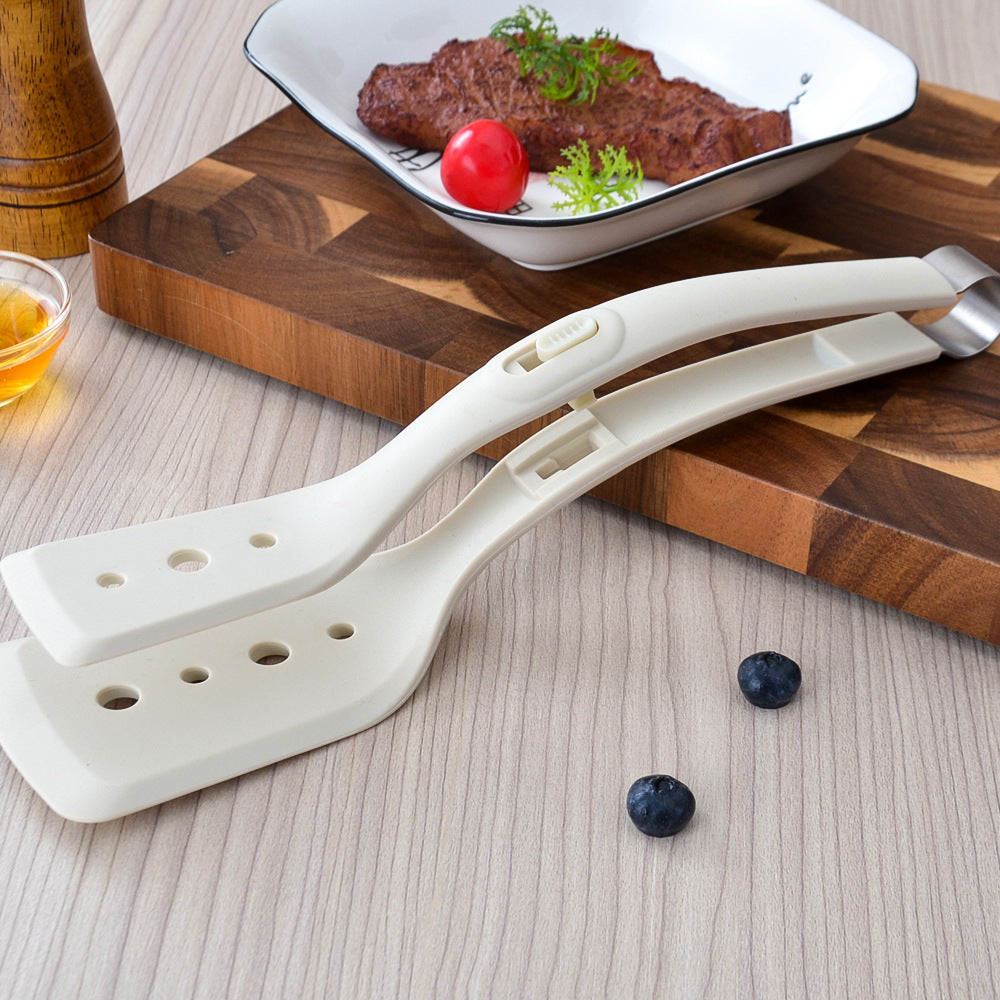 Ergonomischer Silikon-Bratwender mit Edelstahl-Akzenten Brehn