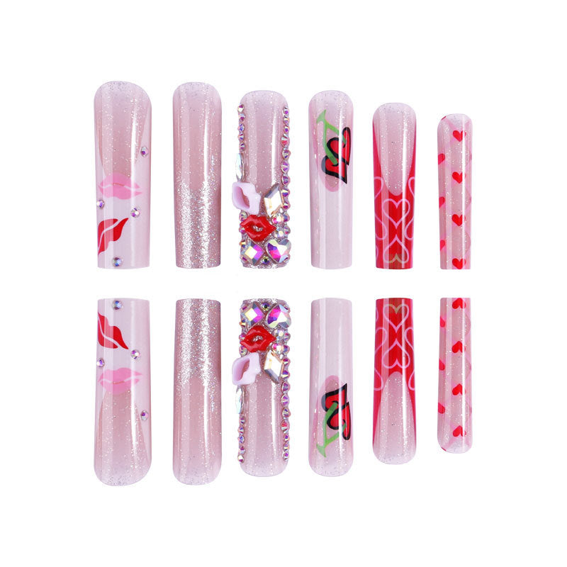 Dekorativer Press-On-Nagelset