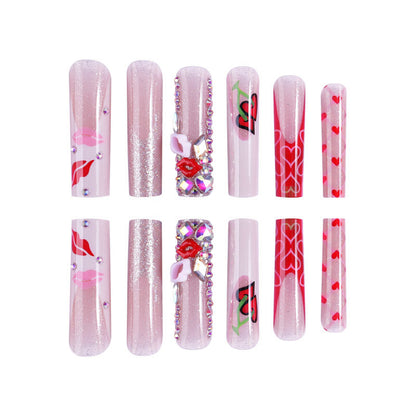 Dekorativer Press-On-Nagelset