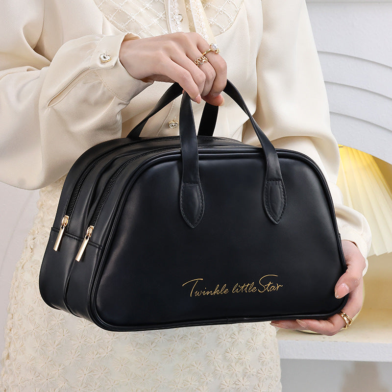 Kosmetik-Organizer Tasche Mit Doppeltem Reißverschluss Und Elegantem Tragegriff Brehn