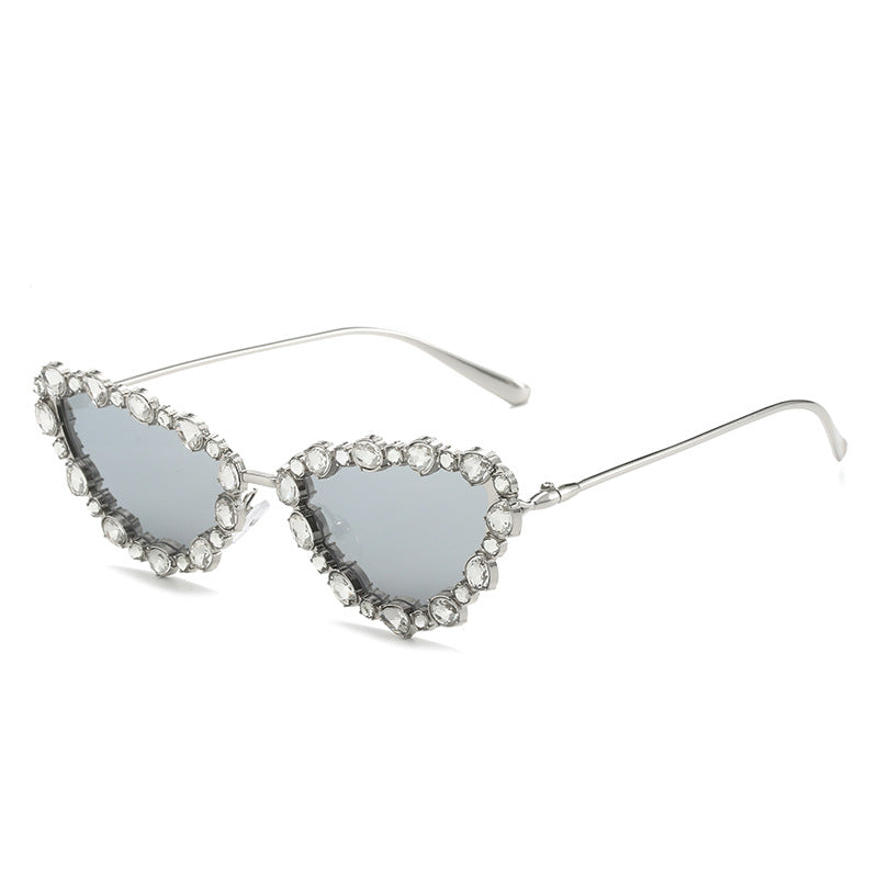 Herzförmige mit Strass verzierten Sonnenbrille Brehn