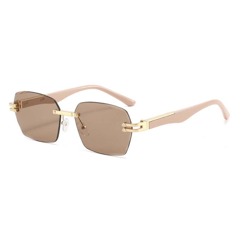 Herren elegante quadratische Sonnenbrille mit Holzarmen Brehn