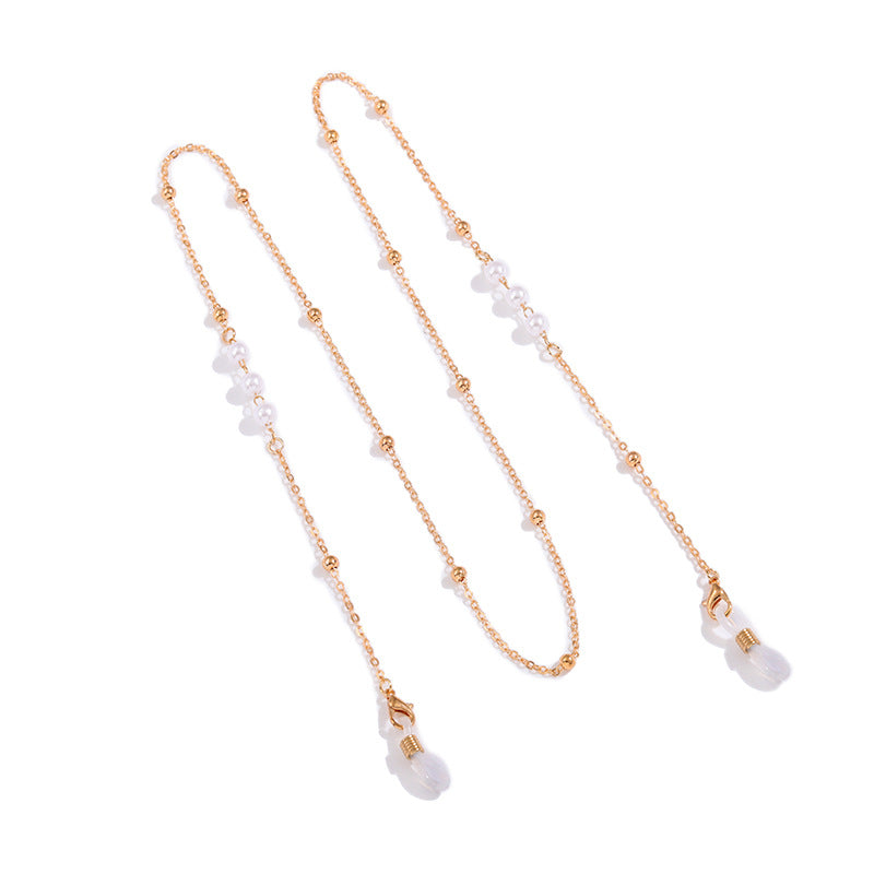 Elegante Perlen Brillenhalter Kette Brehn