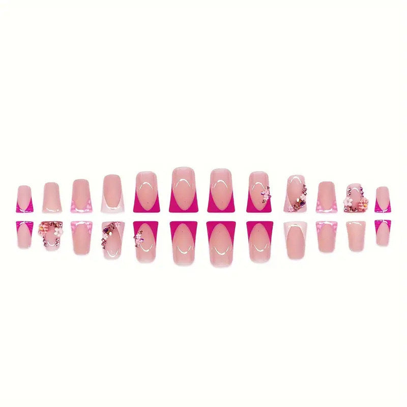 Dekorative Blumen-Gel-Nagelverstärkungen Brehn