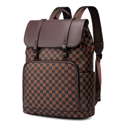 Stylischer Schachbrettmuster-Rucksack Brehn