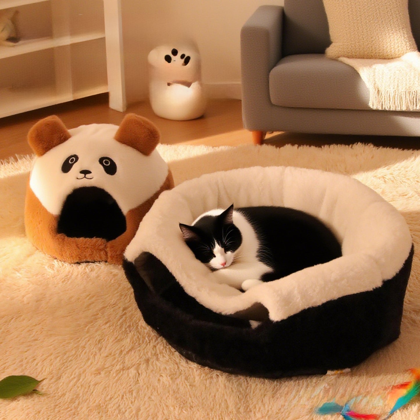 Panda-Themen Gemütliches Hundebett