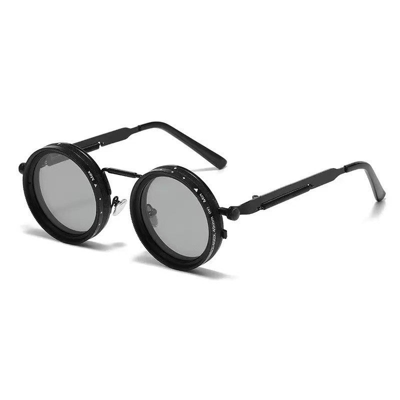 Damen vintage inspirierte runde Sonnenbrille mit einzigartigem Rahmen Brehn