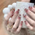 Dekorative Glitter Press-On Nagelset Brehn