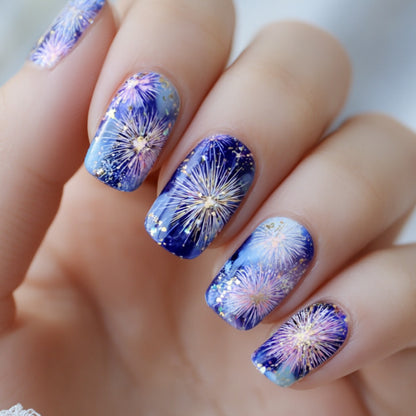 Feuerwerks-Themen Acryl-Nagelkunst Designs Brehn