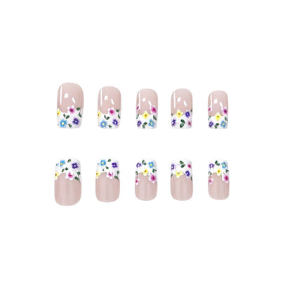 Blumenmuster Press-On Nagelverzierung Brehn