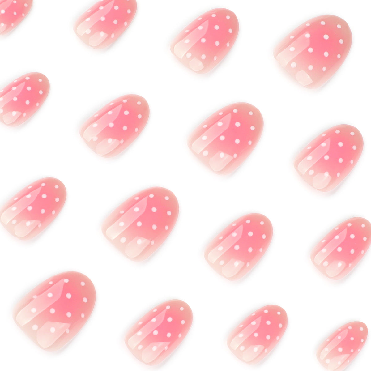 Kunstvolle Nagelkunst im sanften Ombre-Look mit Punkten Brehn