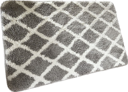 Luxuriöse Badmatte mit diamantähnlichem Muster