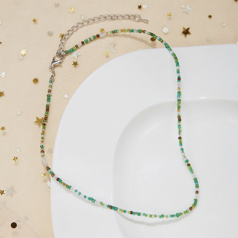 Handgefertigtes Perlen Choker Halsband Brehn