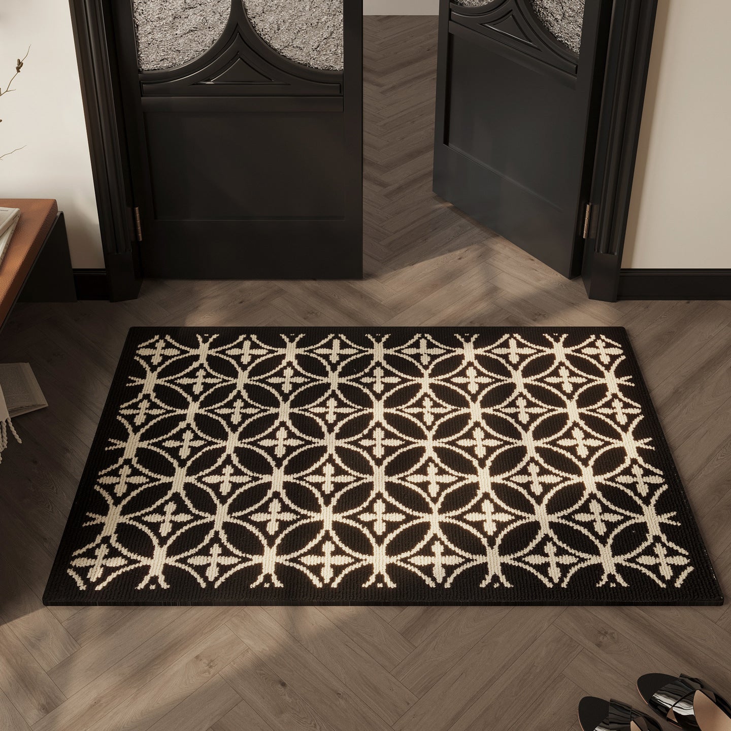Dekorativer Floraler Teppich