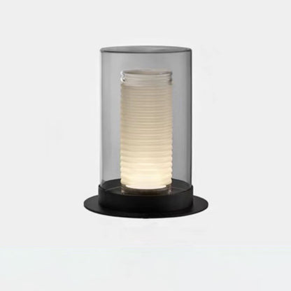 Moderne transparente Tischlampe
