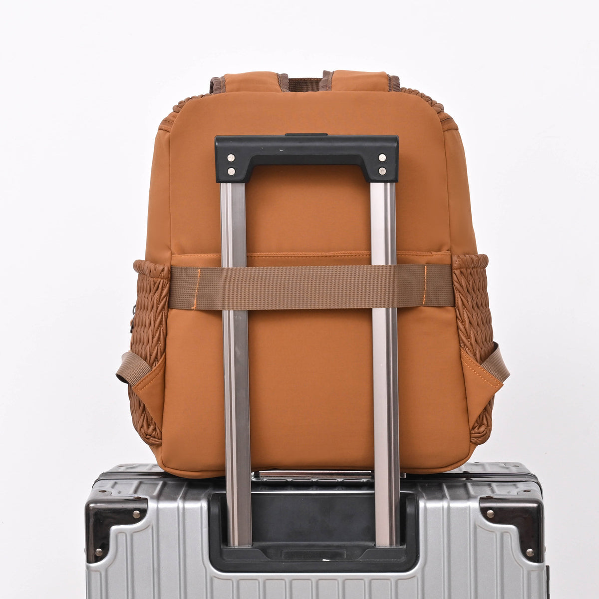 Texturierten Mehrfach-Taschen Rucksack Brehn