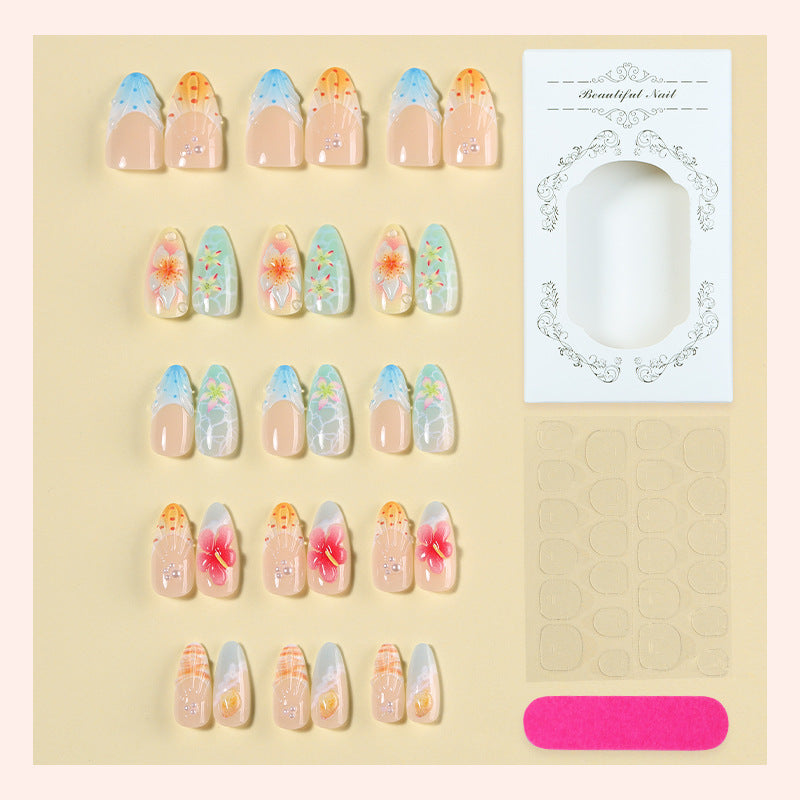 Künstlerisches Floral Nagelkunst Set Brehn