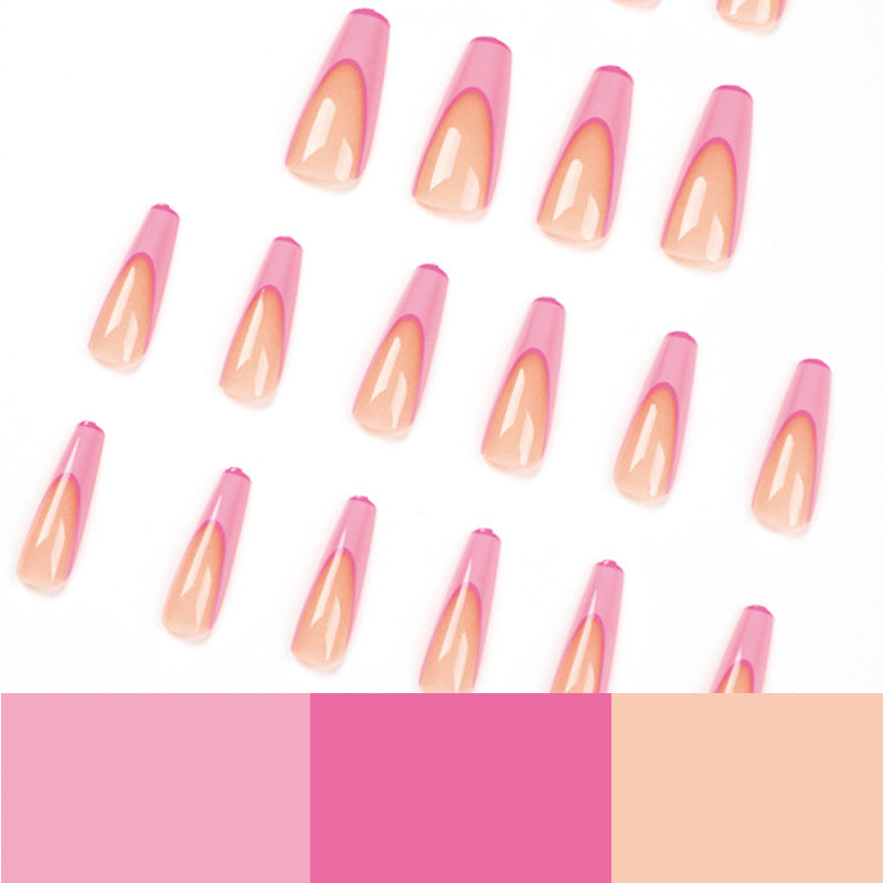 Künstliche Nagelverlängerungen mit modernem Ombre-Design Brehn