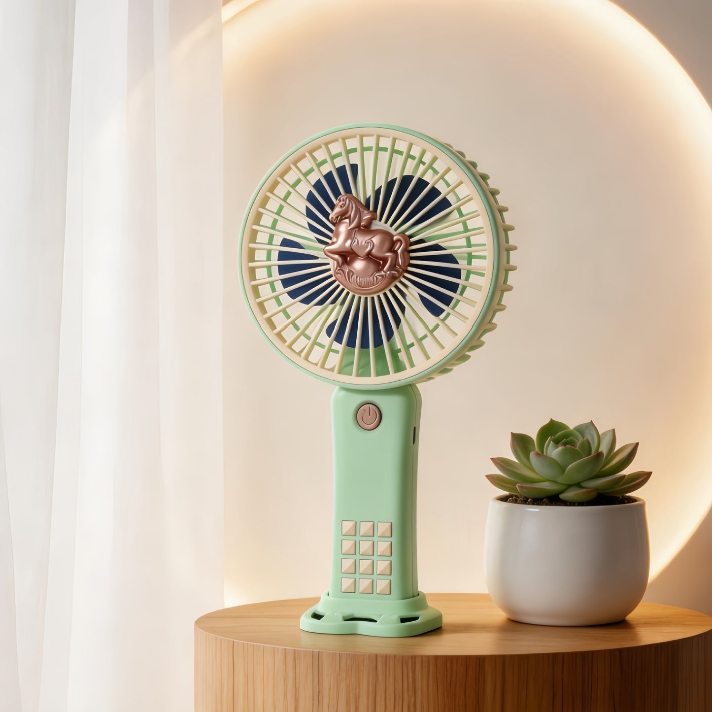 Damen Tragbarer Handventilator mit innovativem Einhorn-Design Brehn
