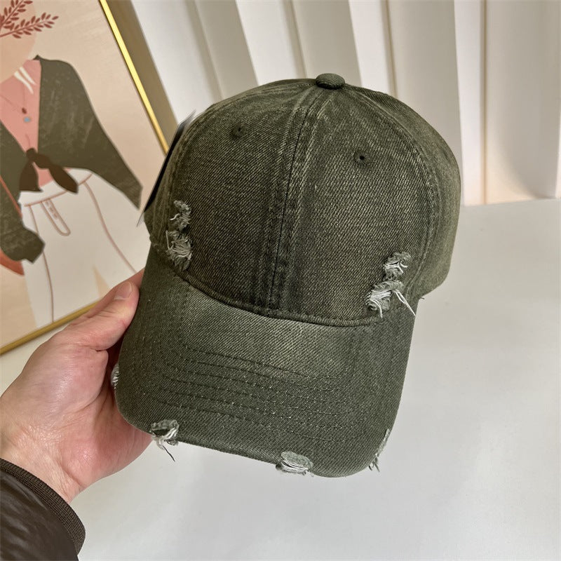 Damen Distressed Denim Baseball Cap Brehn 1784083631