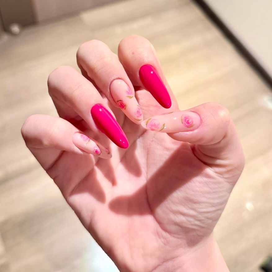 Künstlerisches Stiletto-Nagelset Brehn