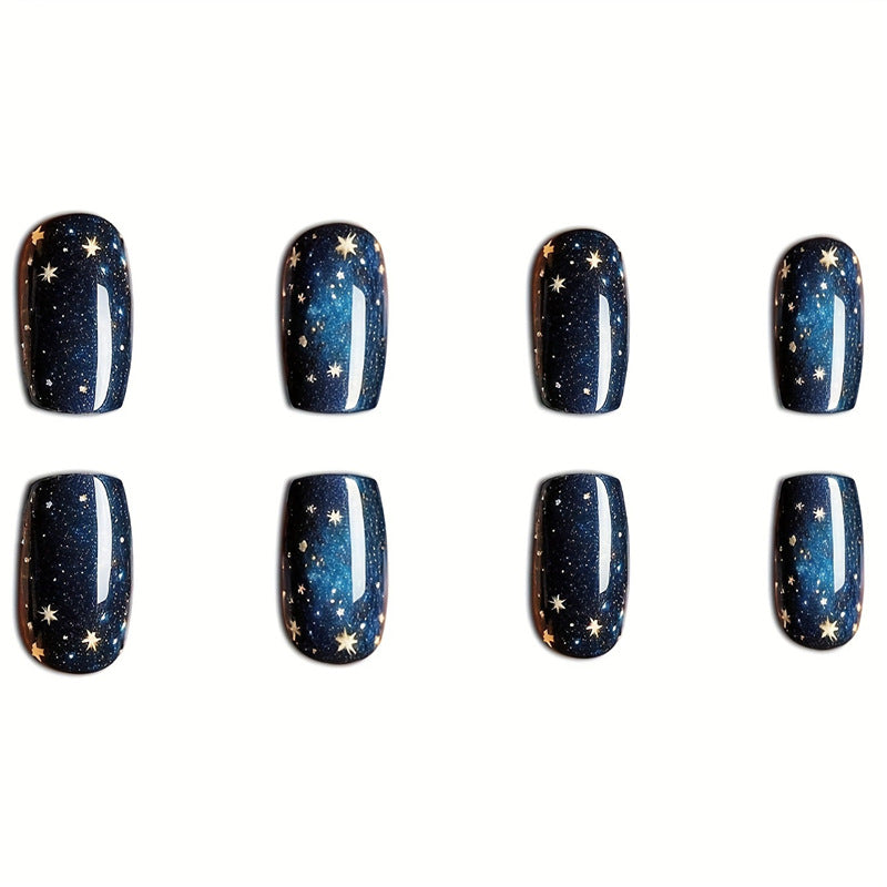 Celestial Starry Night Press-On Nail Set Brehn