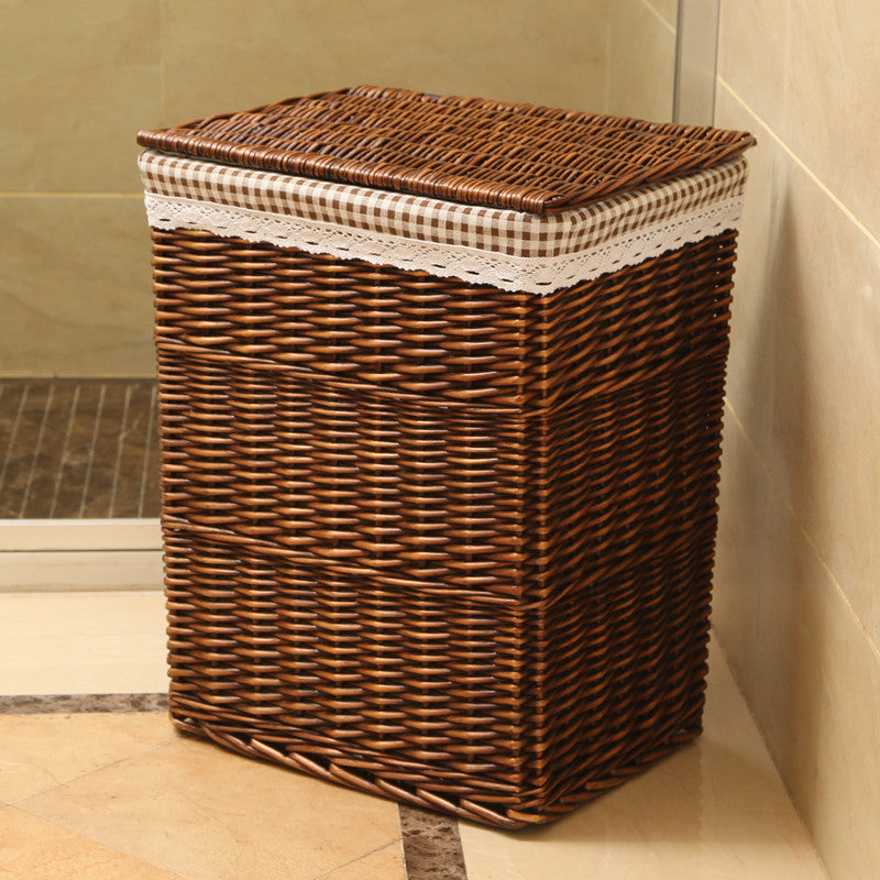 Damen Wäschekorb mit elegantem Stoffbesatz und einzigartigem Design Brehn