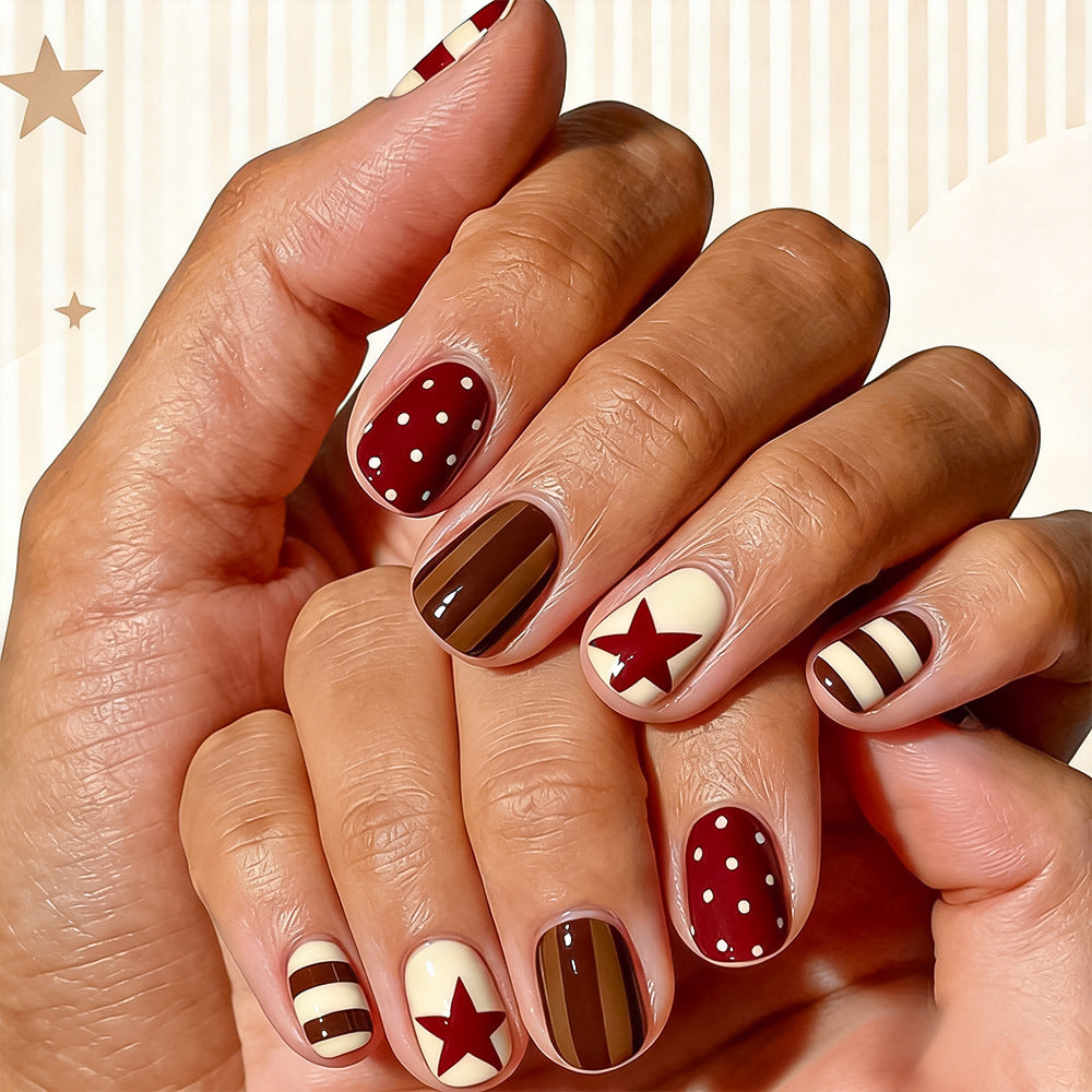 Festliches geometrisches Nagelkunstset Brehn