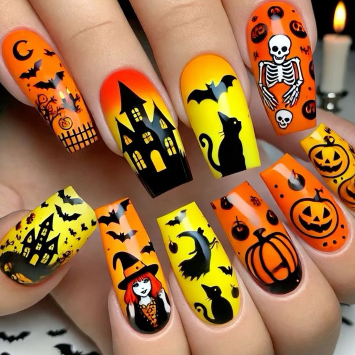 Halloween-Themen 3D Nagelkunst Erweiterungen Brehn 1789713455