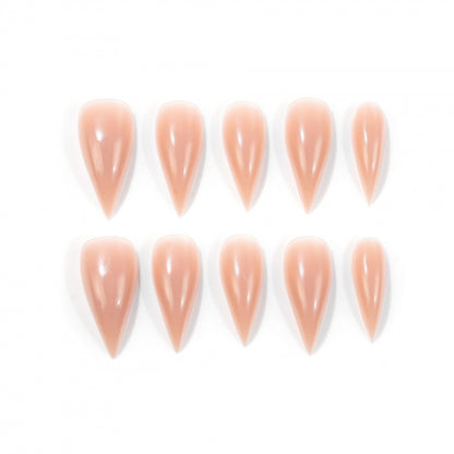 Elegante Glänzende Stiletto Press-On Nägel