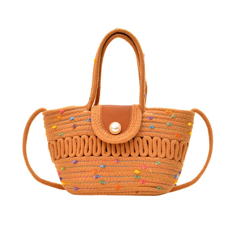 WoCharming Gewebte Mini Tote Bag Brehn
