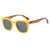 Damen Quadratische Sonnenbrille mit modernem transparentem Rahmen und UV-Schutz Brehn