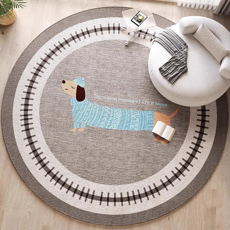 Dekorativer hundethemed Bereichsteppich für die Wohnkultur